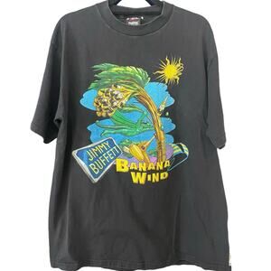 Vintage 90s Jimmy Buffet 1997 Banana Wind Corona Palm Tree Shirt Adult XL